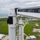El Falcon 9 y la nave espacial Crew Dragon en la plataforma de lanzamiento, el 12 de septiembre de 2021.